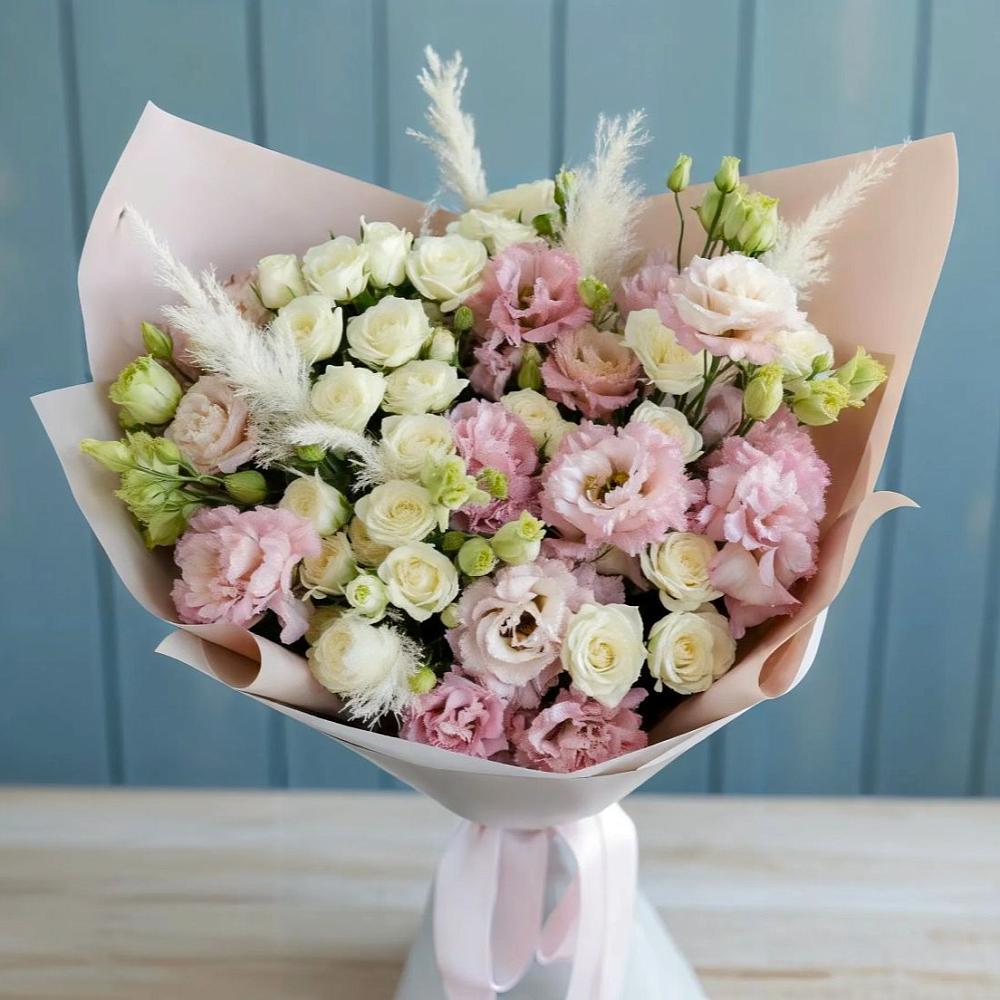 Букет цветов из: Альстромерии и Розы в Сергаче