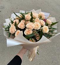 Букет Кремовые розы Латте в Сергаче