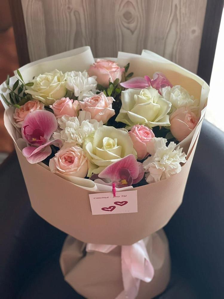 Букет цветов из: Орхидеи, Розы и Гвоздики в Сергаче