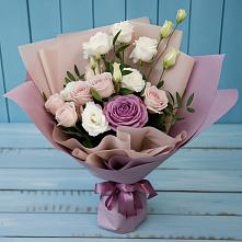 Букет цветов из:  Розы и Лизиантусы в Сергаче