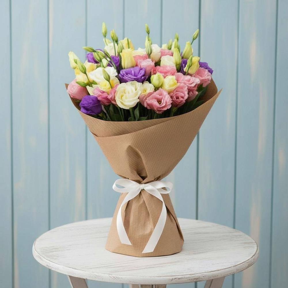 Букет цветов из: Лизиантусы в Сергаче