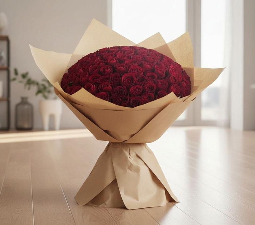 Букет 101 Красная роза в Сергаче