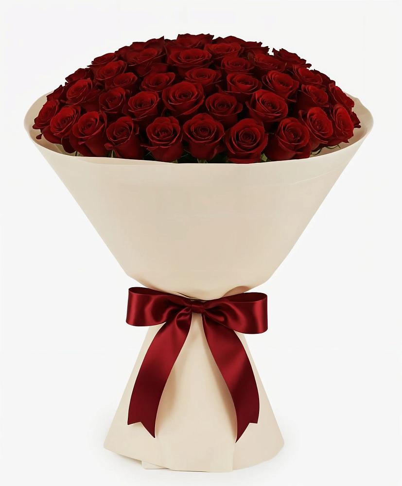 Букет 101 Бордовая роза Блэк Бакарра в Сергаче