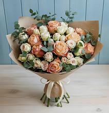 Букет цветов из:  Альстромерии и Розы #REPLACE_PRED# Сергаче